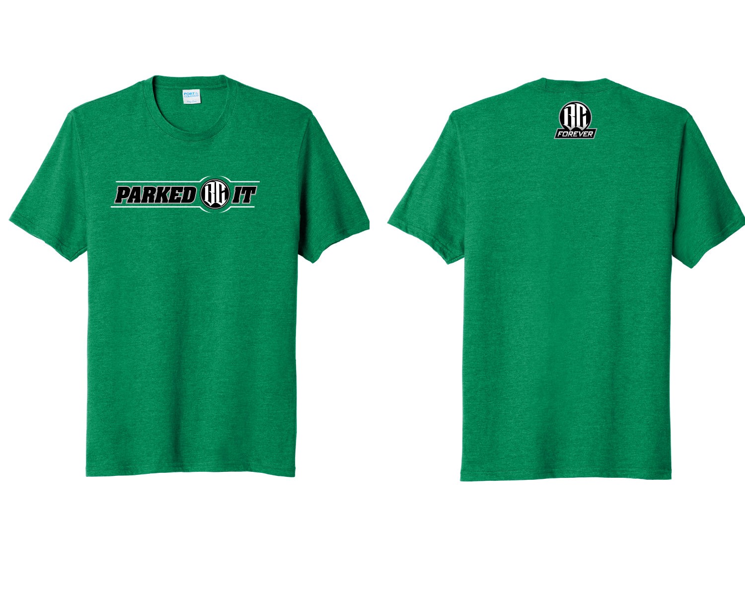 Parked It Heather Green Short Sleeve Soft Lifestyle T-Shirt